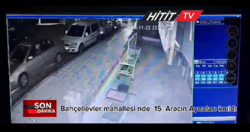 Çorum'da Bahçelievler Mahallesinde 15 Aracın Aynaları Kırıldı 