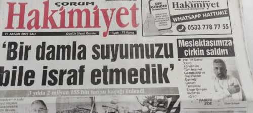 Çorum'da Basın mensubu Elvan Şimşek'e  saldırıya uğradı