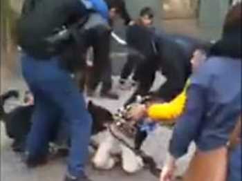 Çorum’da Cadde ortasında pitbull cinsi köpeğin saldırısına uğradı