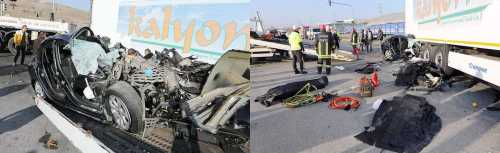 Çorum'da feci trafik kazasında 3 ölü var 