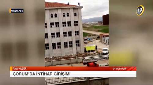 Çorum'da İntihar Girişimi
