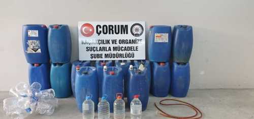 Çorum'da Kaçak İçki Operasyonu