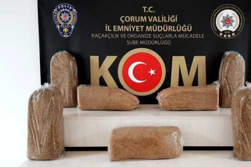 Çorum'da Kaçak Tütün Operasyonu