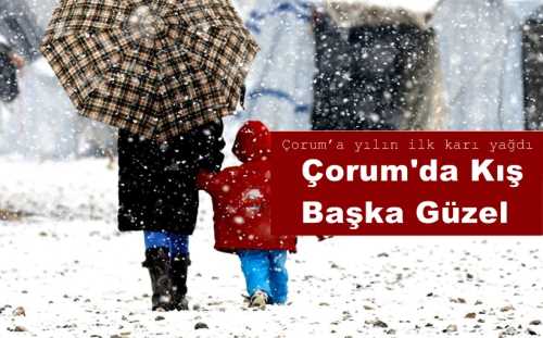 Çorum'da Kış Başka Güzel