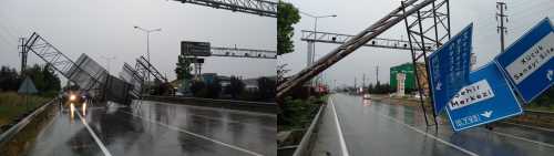 Çorum'da Leblebi fırtınası yıktı geçtii