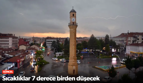Çorum’da Meteorolojik Tahminlere Göre Hafta Yağışlı