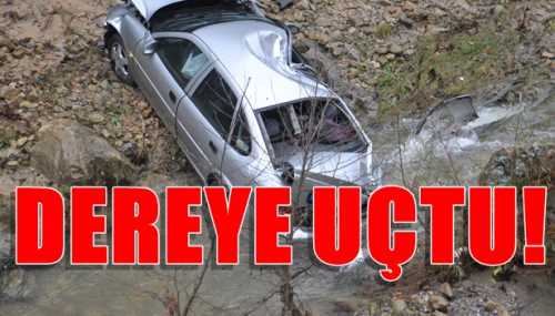 Çorum'da Otomobil Dereye Uçtu 1 Yaralı