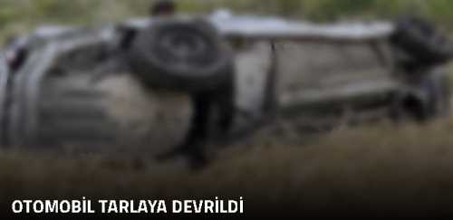 Çorum'da Otomobil Tarlaya Uçtu