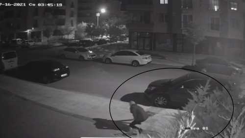 Çorum'da park halindeki otomobili böyle kundakladı!