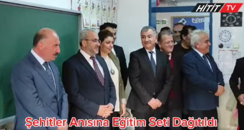 Çorum'da Şehitlerin Anısına Eğitim Seti Dağıtıldı  