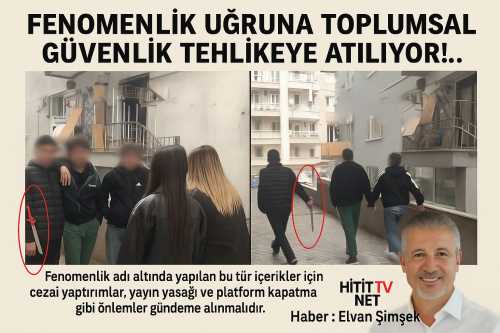 Çorum'da Sokakta Kılıçla Gezen Gençler Panikletti! 