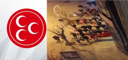 Çorum'da Ülkücü gençler destek için yürüdüler