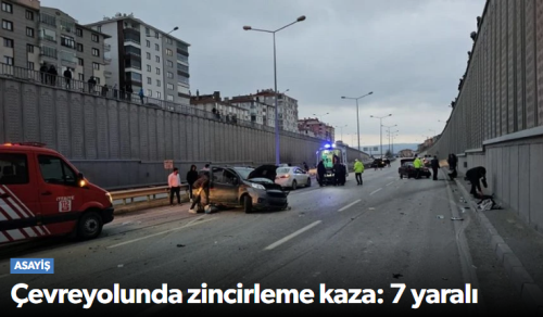 Çorum’da Zincirleme Trafik Kazasında 7 Kişi Yaralandı