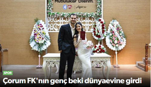 Çorum FK’lı Cemali Sertel’in Mutlu Günü!