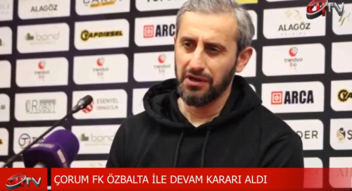 Çorum FK Serkan Özbalta'yla Yola Devam Kararı Aldı!