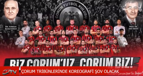 Çorum FK Taraftarı Koreografi Gösterisi Sunacak!