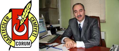 Çorum Gazeteciler Cemiyeti Başkanlığına yeniden Şevket Erzen seçildi