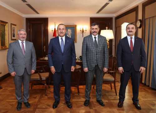 Çorum Heyeti Dışişleri Bakanı Çavuşoğlu’nu Ziyaret etti!