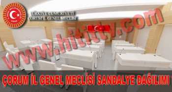 Çorum İl Genel Meclis'i Yeni Hali