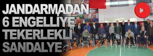 Çorum İl Jandarmadan 6 engelliye tekerlekli sandalye