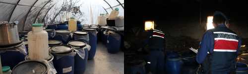 Çorum Jandarmadan dev içki operasyonu