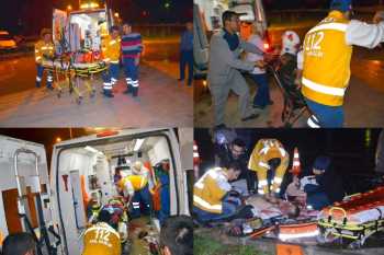 ÇORUM KARGI'DA KAZA 2 ÖLÜ 3 YARALI