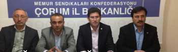 Çorum Memur-Sen'den Sağ Duyu Çağrısı