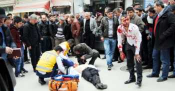 Çorum Merkezde  silahlı çatışma 2 kişi ağır yaralı