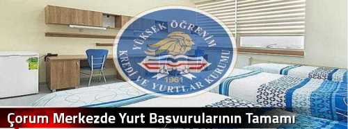 Çorum Merkezde Yurt Başvurularının Tamamı Yerleştirildi