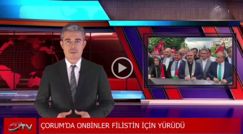 Çorum Özgür Filistin Yürüyüşü Düzenlendi!