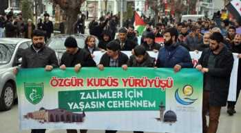 ÇORUM ÖZGÜR KUDÜS İÇİN YÜRÜDÜLER