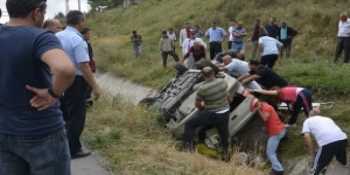 ÇORUM-SUNGURLU’DA TRAFİK KAZASI : 6 YARALI