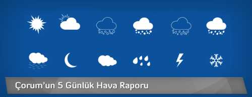 Çorum'un Bayramda Hava Durumu