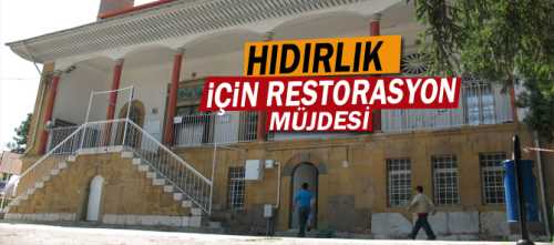 Çorum’un manevi merkezi konumunda olan Hıdırlık Camii restore edilerek çevre düzenlemesi yapılacak.
