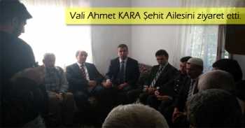 Çorum Valisi Ahmet Kara Şehit Ailesine Taziye İçin İskilip’de 