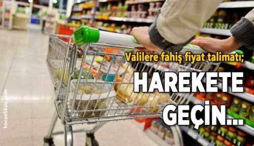 Çorum Valisine  fahiş fiyat talimatı
