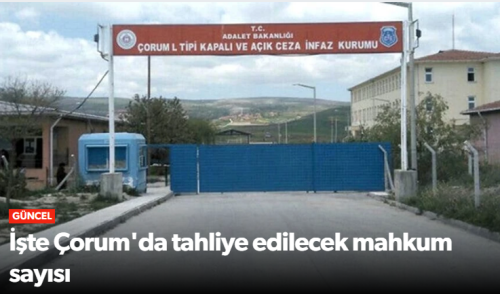 Çorum ve İskilip Cezaevlerinde Tahliye Listesi Netleşti