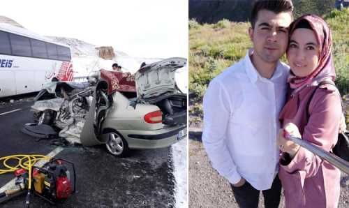 Çorumlu Uzman çavuş, eşi ve çocuğu kazada hayatını kaybetti