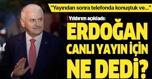 Cumhurbaşkanı Erdoğan yayın sonrası ne dedi