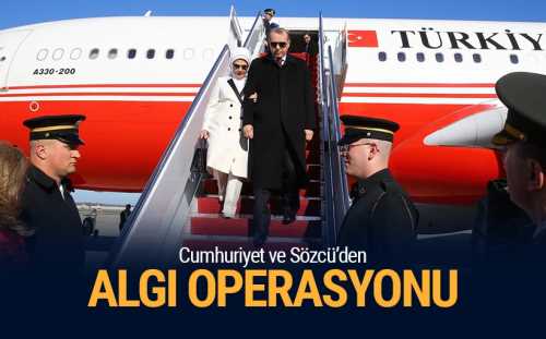 Cumhuriyet ve Sözcü Gazetesi, Cumhurbaşkanı Erdoğan'ın ABD ziyareti ile ilgili yalan bir haberle algı operasyonuna imza attı.