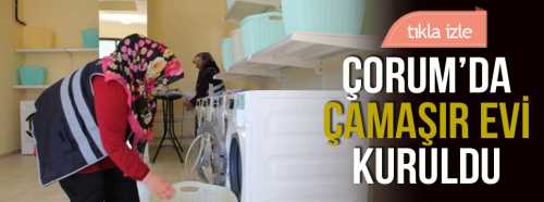 Dar Gelirli Aileler için Çamaşırhane kuruldu
