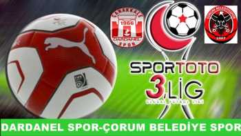 Dardanelspor-Çorum Belediyespor Maçı