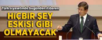 Davutoğlu AK Parti'nin 14. kuruluş yıl dönümünde konuştu