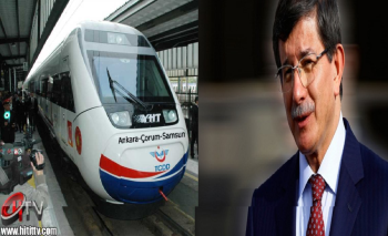 DAVUTOĞLU AMASYA'DAN ÇORUM'A HIZLI TREN MÜJDESİNİN SÖZÜNÜ VERDİ 
