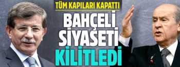 Davutoğlu-Bahçeli görüşmesi sona erdi