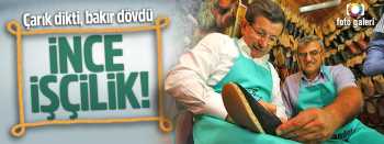 Davutoğlu Gaziantep'te esnaf oldu