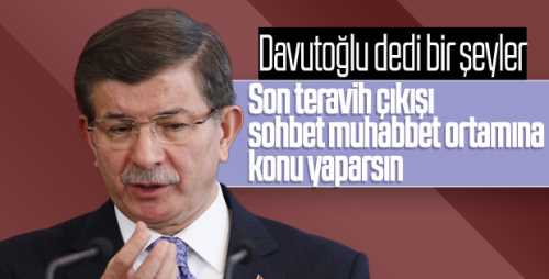 Davutoğlu'ndan yeni parti sinyali geldi