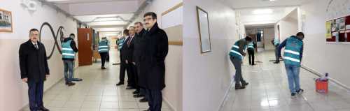 Denetimli serbestlik hükümlüleri Okulları boyuyor