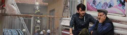 Depoda Çıkan Yangında Maddi hasar meydana geldi