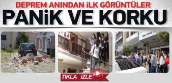 Deprem anından ilk görüntüleri İzle